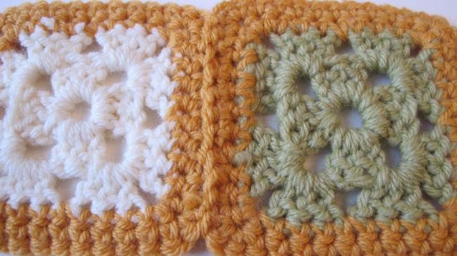 crochet motif seam 8