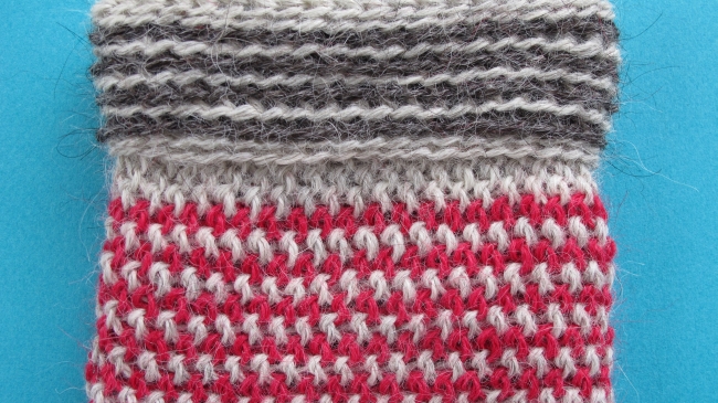 colourwork swatch