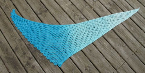 Vague, châle crochet