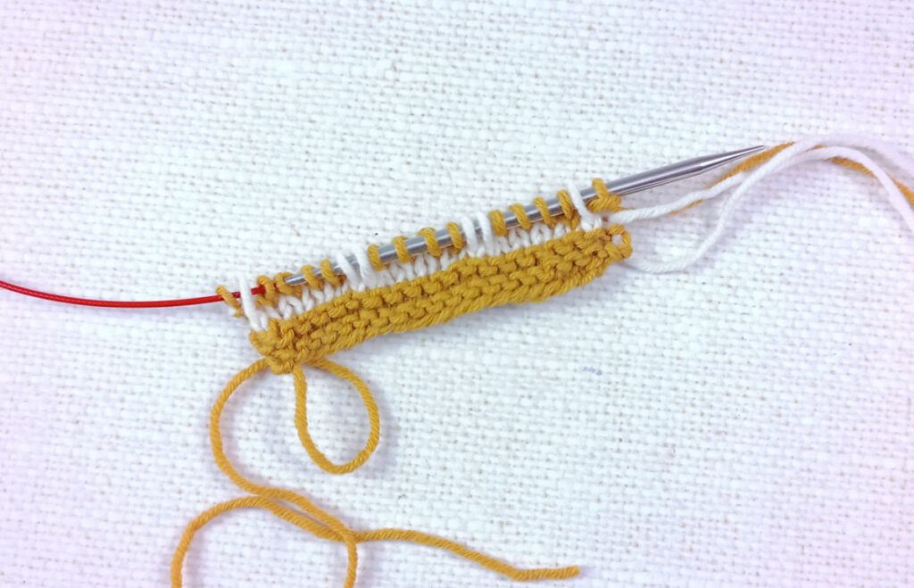 I-cord (tricotin aux aiguilles) – Annette Petavy Design